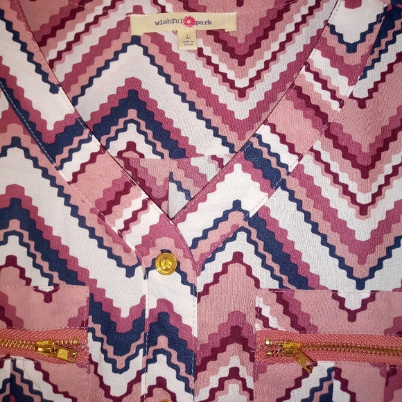 Wishful Park Large 3/4 Sleeve Dress Shirt - Picture 2 of 4